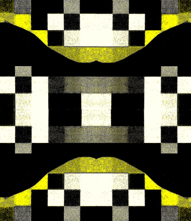 Photographie intitulée "Squares 1b10b3b" par Ken Lerner, Œuvre d'art originale, Photographie numérique
