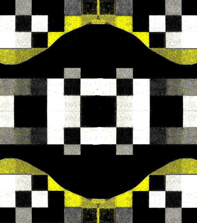 Photographie intitulée "Squares 1b10b3c" par Ken Lerner, Œuvre d'art originale, Photographie numérique