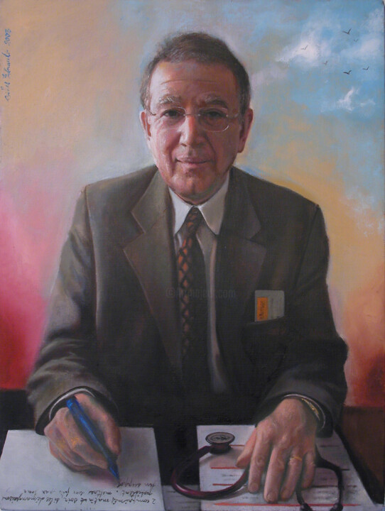 La prescription du Docteur Nourbat (1940-2022) 绘画, 26x21.7 in