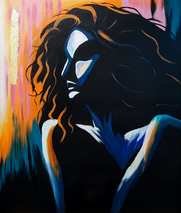 La lionne 绘画, 28.7x23.6 in