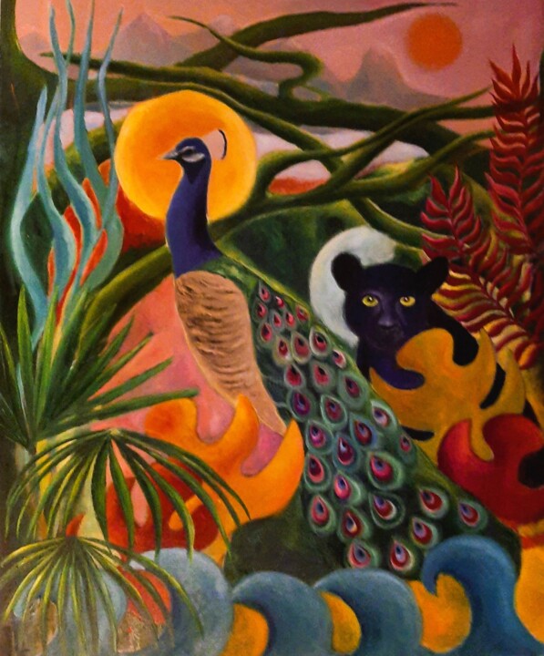 Картина под названием "Das Teufelchen" - Andrea Gedl, Подлинное произведение искусства, Масло