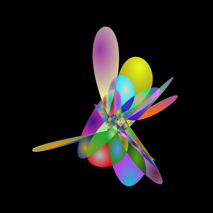 Digital Arts titled "Colorful Abstractio…" by Jeb Gaither, Original Artwork, 2D Digital Work
