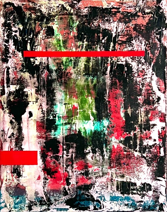 Primal Deadly Aggression Painting, 19.7x15.8 in