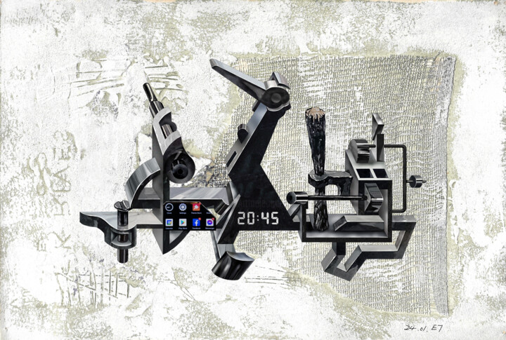 Spacetime 绘画, 20.9x31.1 in