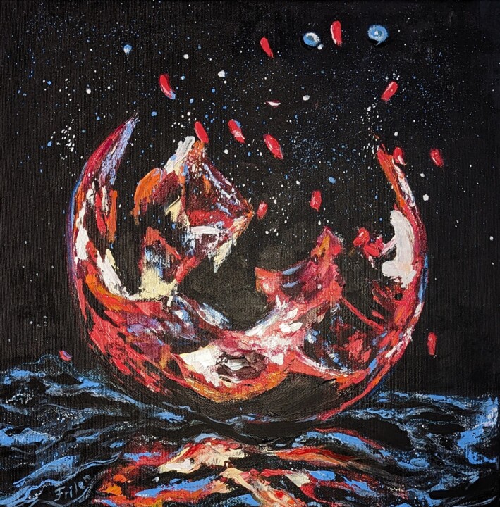绘画,  15.8x15.8 in 