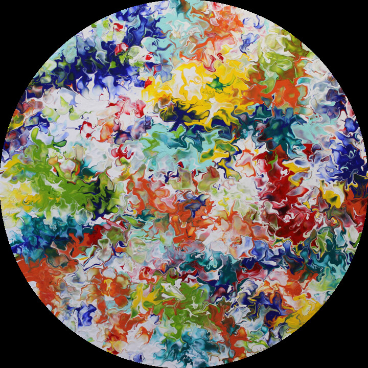 La bohème 绘画, 23.6x23.6 in