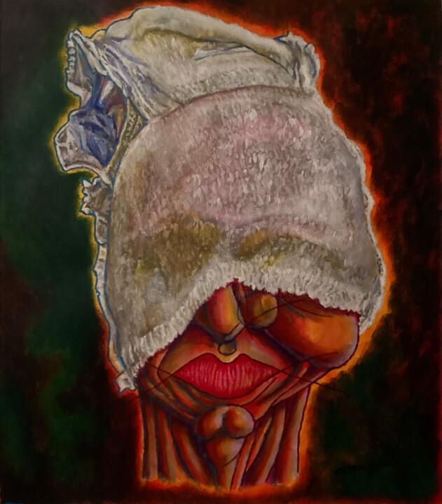 UNE SACRÉE COUCHE 绘画, 20.9x18.1 in