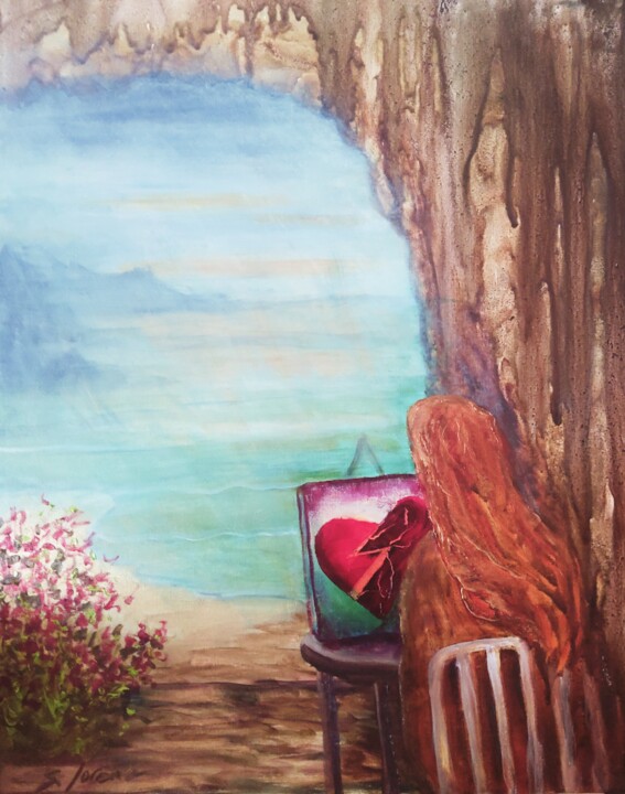 Painting the Pain 绘画, 24x18 in