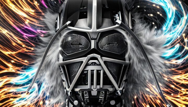 Arte digital titulada "dArth vader #278" por Melih Ortatepe, Obra de arte original, Imagen generada por IA