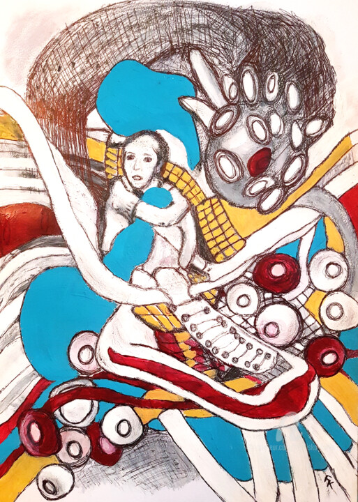 绘画,  16.5x11.7 in 