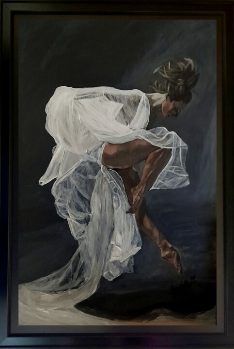 Ballet Portrait - Blanca 绘画, 32x22 in