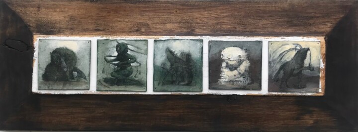 Izomorphisms 1 绘画, 9.7x26.2 in