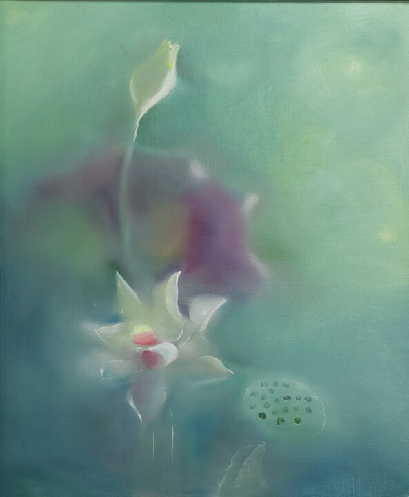a flower 绘画, 23.6x19.7 in