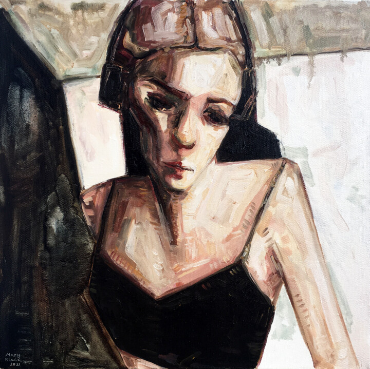 Voices In My Head 绘画, 15.8x15.8 in