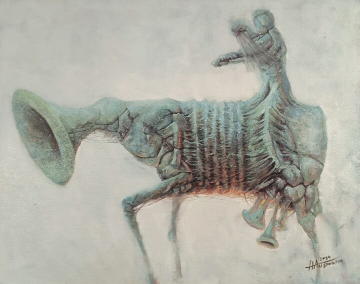 The Muses 绘画, 15.8x19.7 in