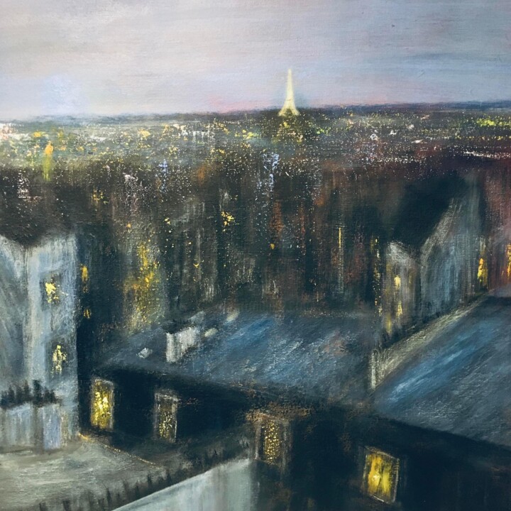 Peinture intitulée "Avec vue" par Anne Vignau, Œuvre d'art originale, Acrylique