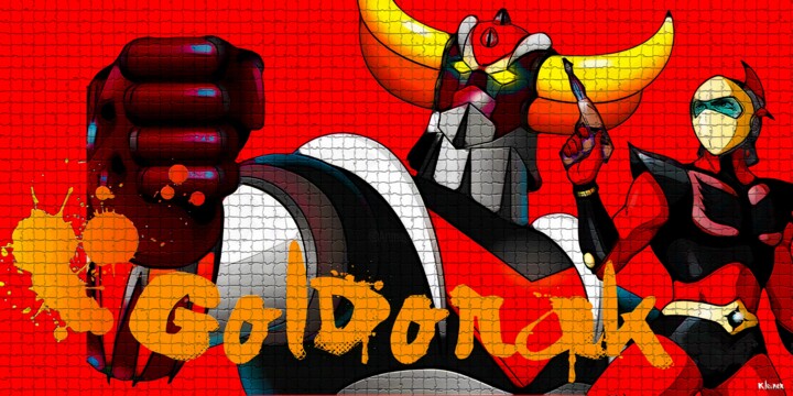 Goldorak actarus 2024 绘画, 19.7x39.4 in
