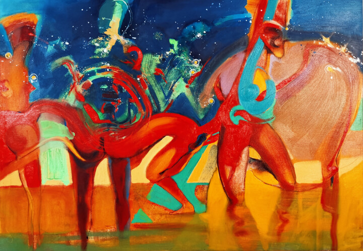 Visible and Invisible 绘画, 27.6x39.4 in