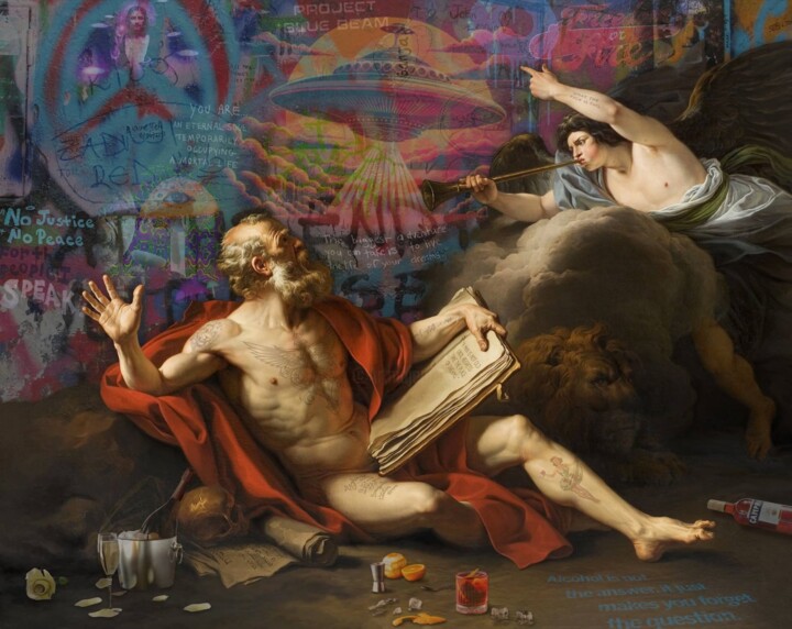 FORGET THE QUESTION 绘画, 43.3x55.1 in