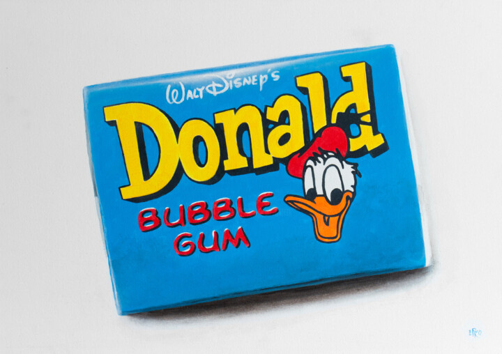 “Donald” Blue 绘画, 19.7x27.6 in
