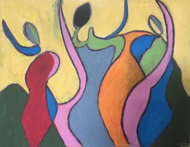 Unit #1304 “Vienna Dancers” 绘画, 16x20 in