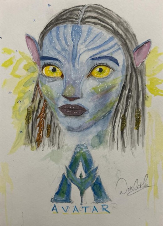 Depths of Avatar 绘画, 8x6.5 in
