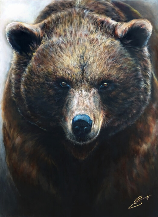Pejuta Mato 绘画, 39.4x28.7 in