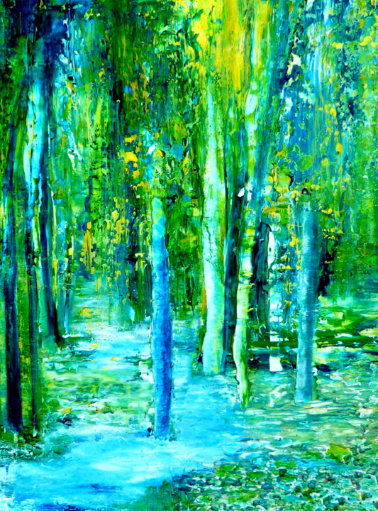 Zauberwald (8) 绘画, 15.8x11.8 in