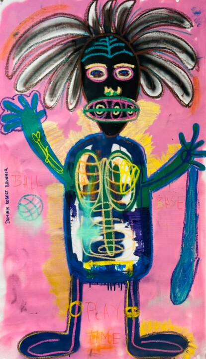 Baseball 绘画, 53.2x31.5 in