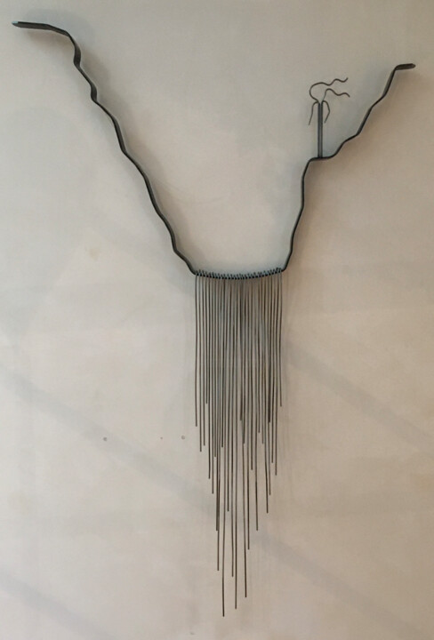 Sculptuur getiteld ""CASCADA"" door Juan Carlos Sánchez De La Nieta, Origineel Kunstwerk, Metalen