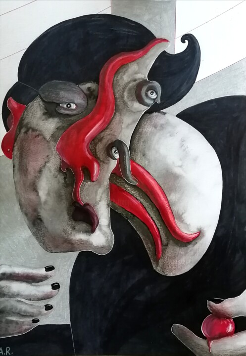 Pressure 绘画, 16.5x11.7 in