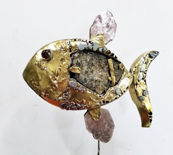 Les poissons de RAPA 18 雕塑, 15.8x7.9 in