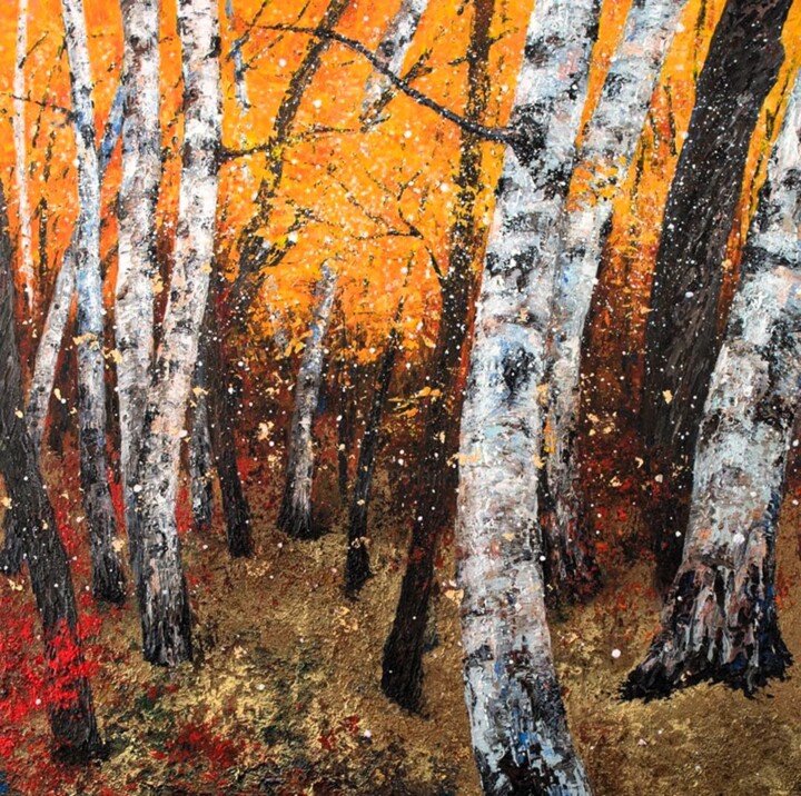 Voeux Painting, 47.2x47.2 in