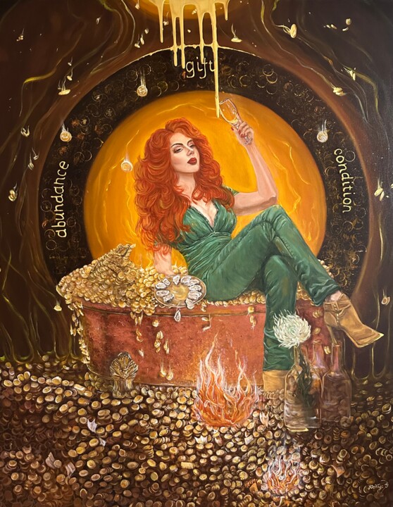 «Goddess of abundance» 绘画, 47.2x39.4 in