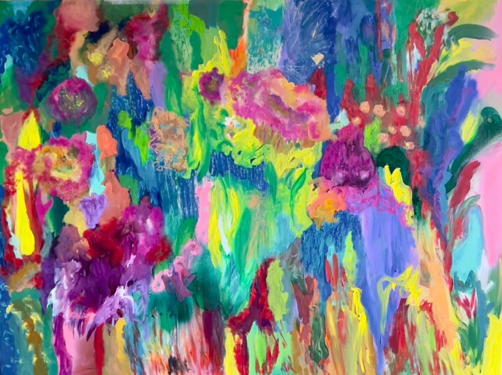 Caribéen 绘画, 38.2x51.2 in