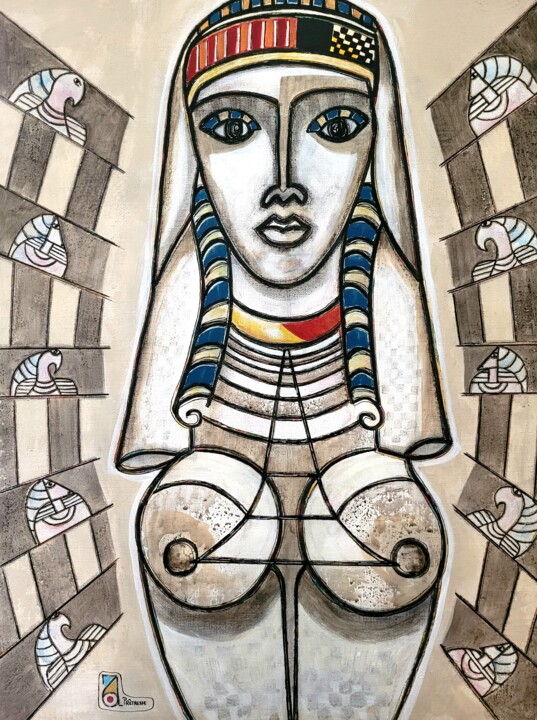 PRÊTRESSE 绘画, 31.5x23.6 in