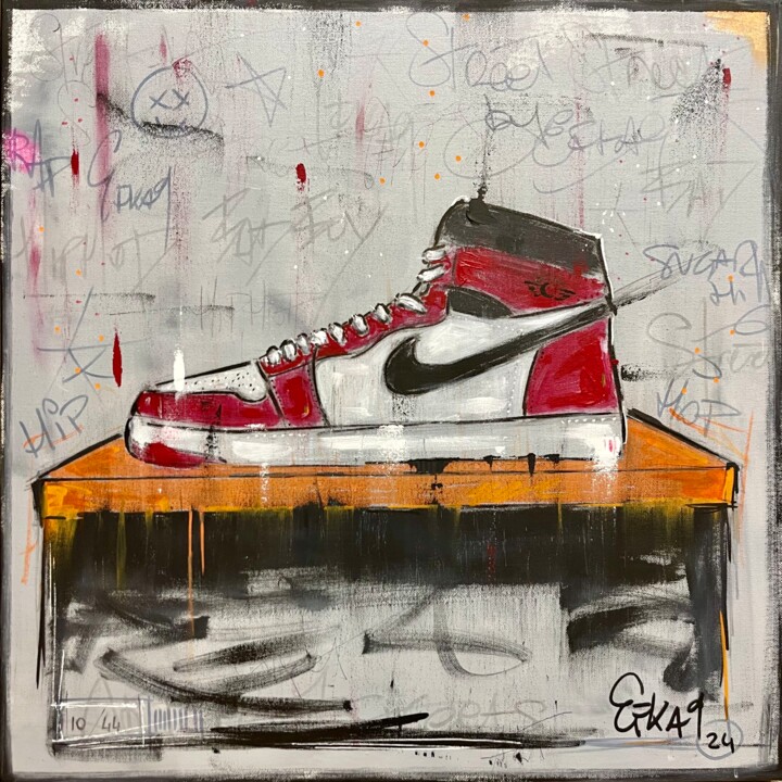 Sneakers by EFKA9 绘画, 23.6x23.6 in