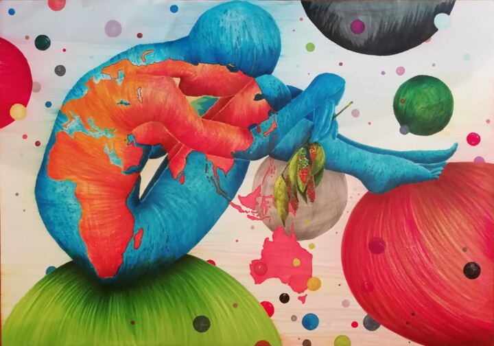 La Via delle Spezie 图画, 27.6x39.4 in