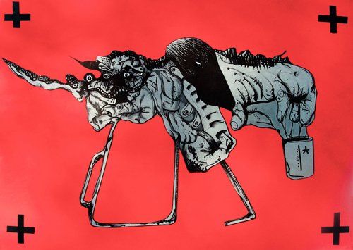 Dibujo titulada "Acid experiment" por Common Ink., Obra de arte original, Otro