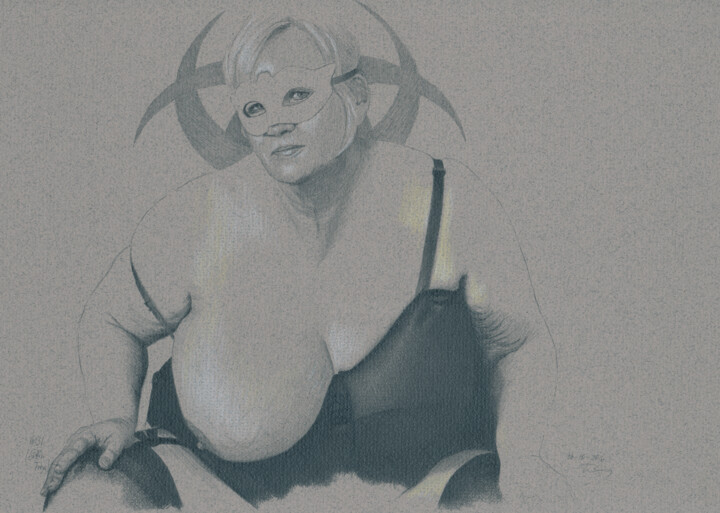 "Göttin Freya (16:31)" 图画, 8.3x11.8 in