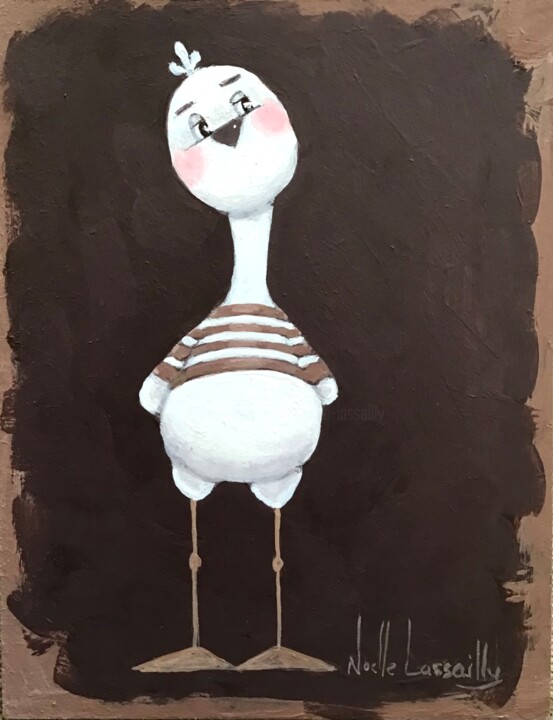 Painting titled "« Isorée »  - 1326" by Noëlle Lassailly, Original Artwork, Acrylic