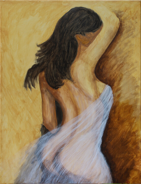 319 - Sous le voile - 3191022 绘画, 31.5x23.6 in