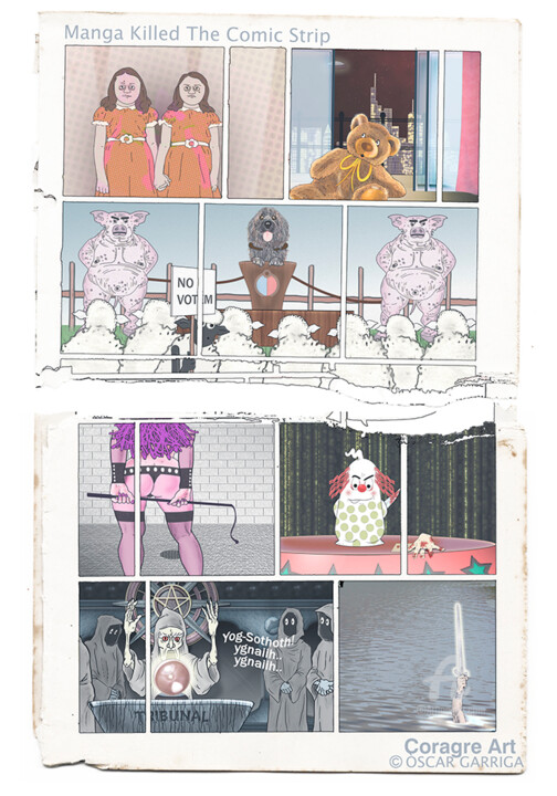 Manga killed the Comic strip 数字艺术