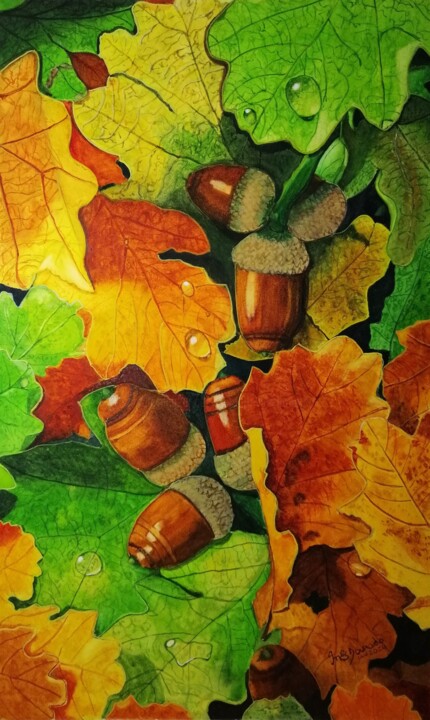 Bolotas 绘画, 15.4x9.3 in