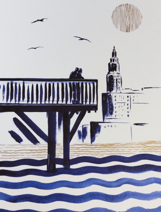 Le Havre à deux Schilderij, 15,8x11,8 in