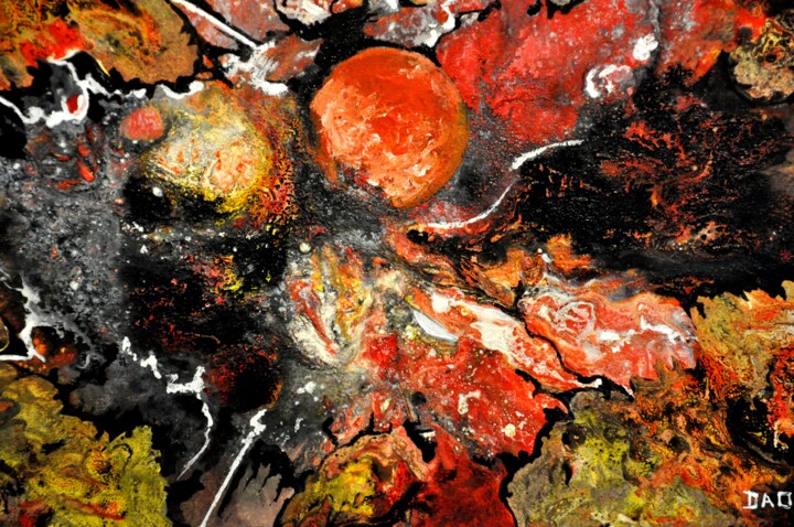 Cosmos 57 ( petit format ) 绘画, 11.8x15.8 in