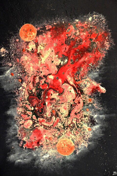 Cosmos 61 绘画, 19.7x15.8 in