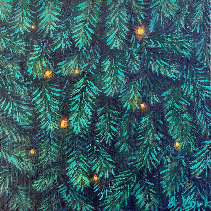 绘画,  7.9x7.9 in 