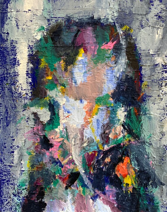 PORTRAIT 3.2023 绘画, 11.8x9.5 in