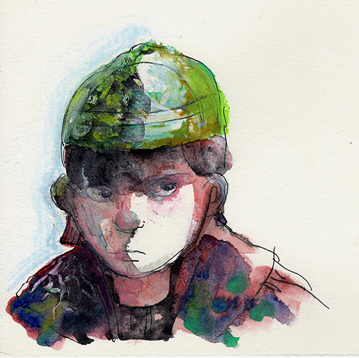 Courroux 绘画, 5.1x5.1 in